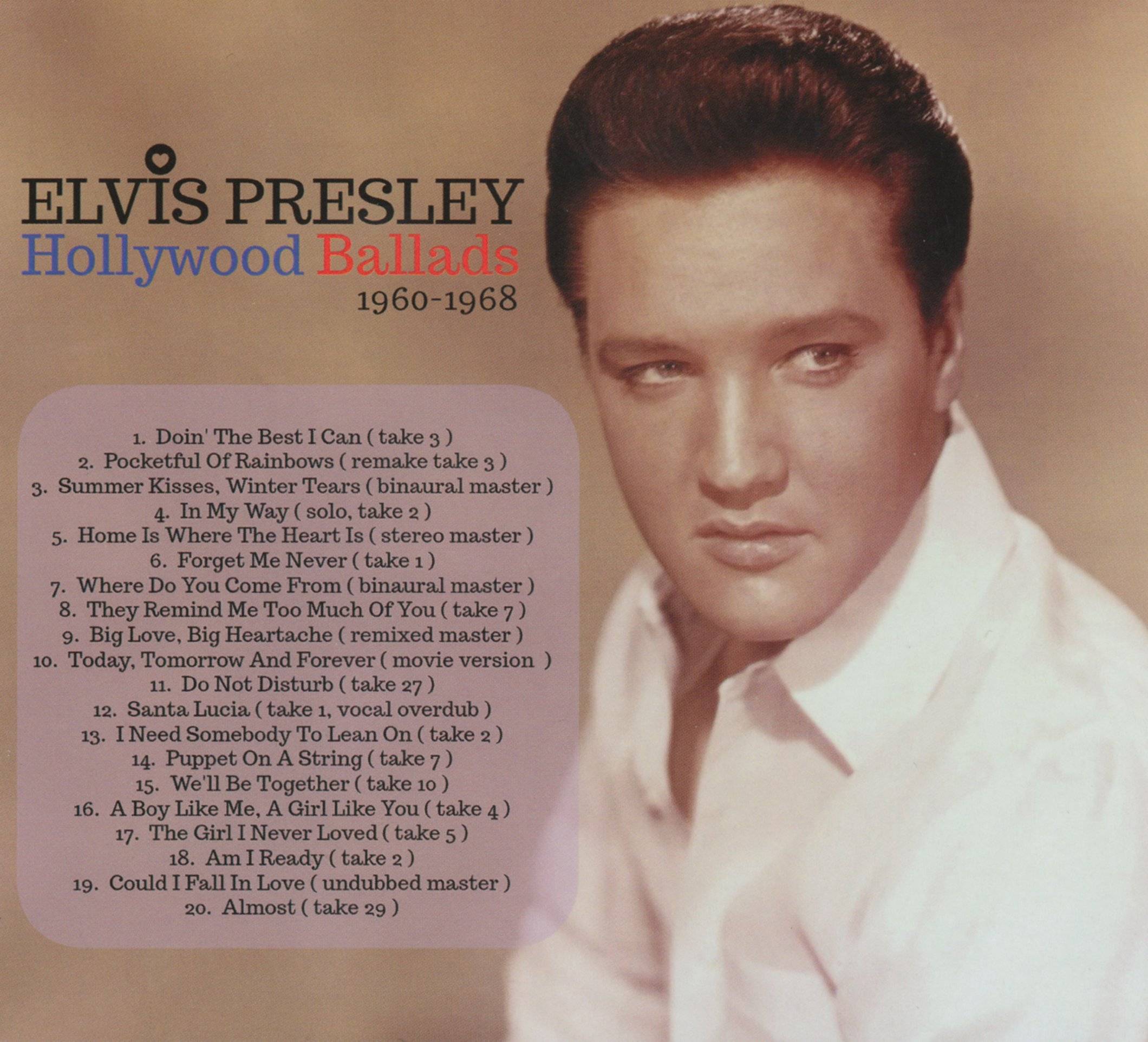 Elvis Presley Hollywood Ballads 1960 1968 : Back